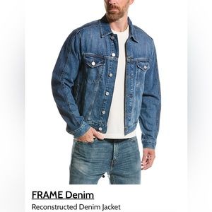 Frame Deconstructed Denim Jacket, Size Medium. Brand New with Tags